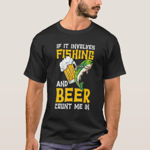Camiseta Cerveja do Pescador Caçador de Peixes Pescaria