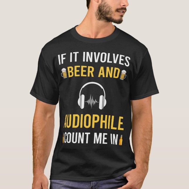Camiseta Cerveja e Audiófilo (Frente)