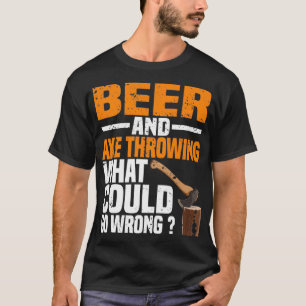 Camiseta Cerveja E Ax Jogando O Que Poderia Dar Errado