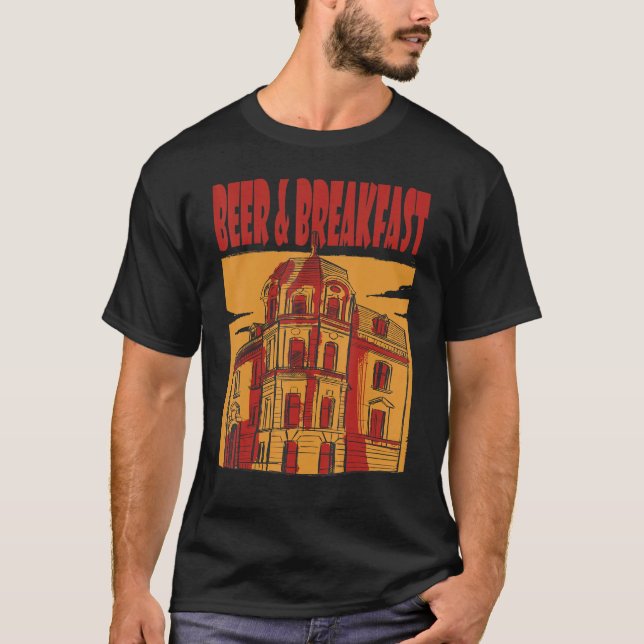 Camiseta Cerveja E Beer Hotel Breakfast Beer Beer Humor Dri (Frente)