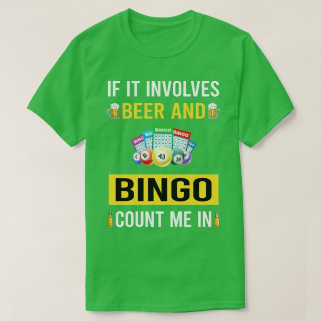 Camiseta Cerveja E Bingo (Frente do Design)
