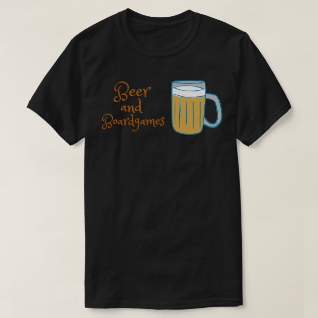 Camiseta Cerveja e boardgames (Frente do Design)