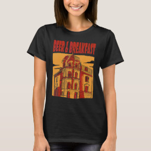 Camiseta Cerveja E Café da Manhã Cerveja Hotel Humor da Cer