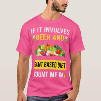 Camiseta Cerveja E Dieta Vegetal Vegan Vegetarian Veganis