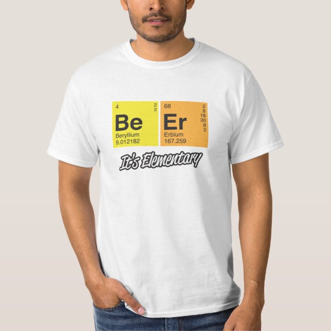 Camiseta Cerveja - é elementar (Frente)