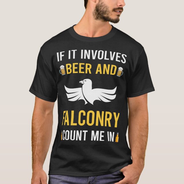 Camiseta Cerveja E Falconry Falconer (Frente)