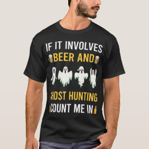 Camiseta Cerveja E Fantasma Caçando Paranormal