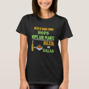 Camiseta Cerveja É Feita De Saltos De Salto São Plantas Cos