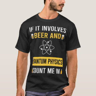 Camiseta Cerveja e Física Quântica
