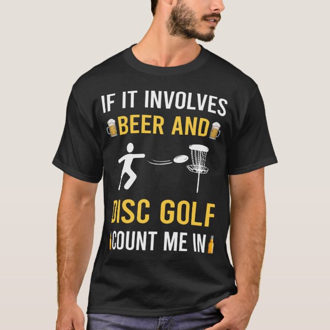 Camiseta Cerveja e Golfe de Disco (Frente)