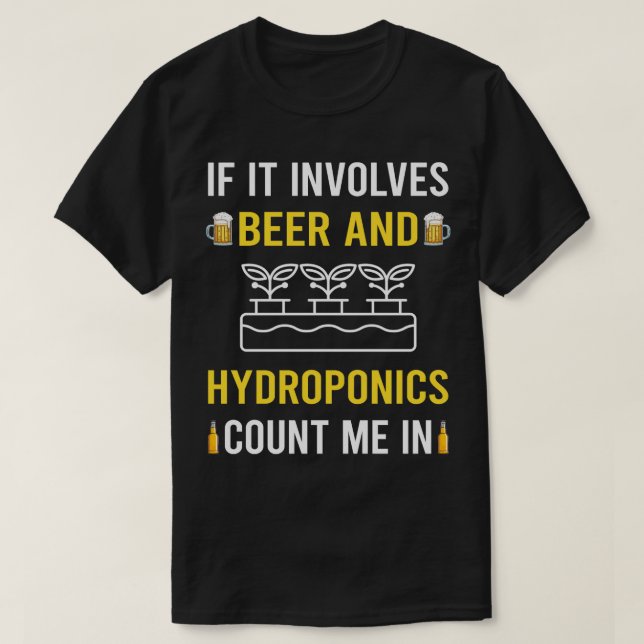 Camiseta Cerveja E Hidropônicos (Frente do Design)