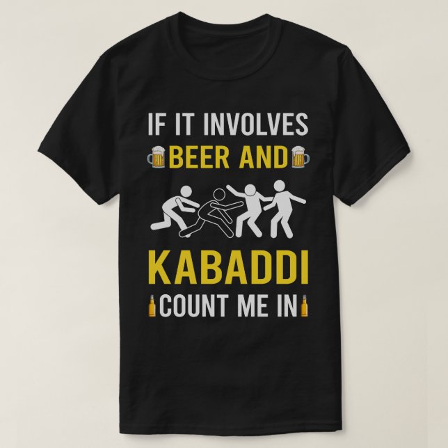 Camiseta Cerveja E Kabaddie (Frente do Design)