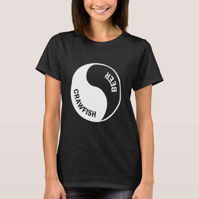 Camiseta Cerveja e Lagostim Design Gráfico (Frente)