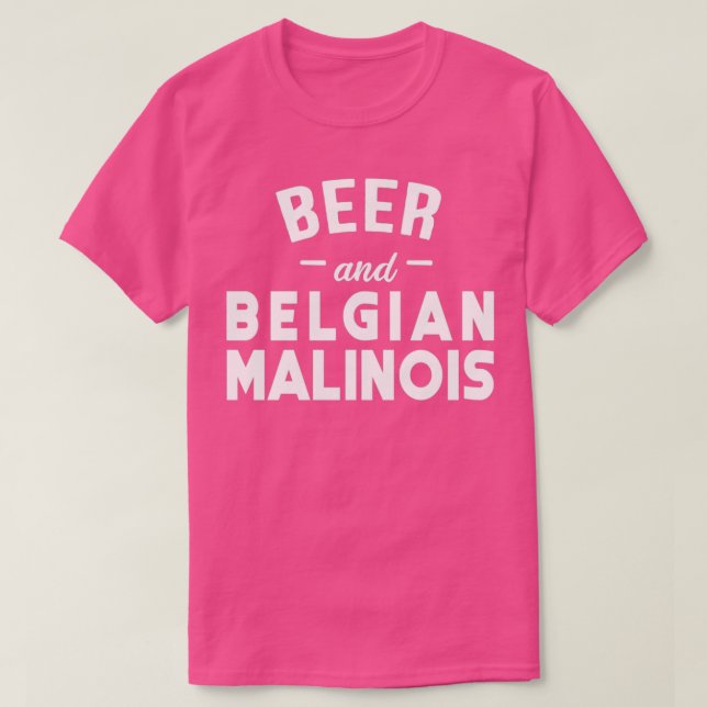 Camiseta Cerveja E Malinois Belga (Frente do Design)