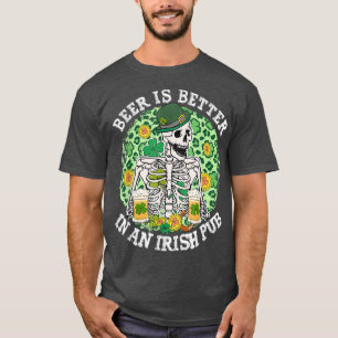 Camiseta Cerveja É Melhor Em Um Dia de São Patrício De Pub