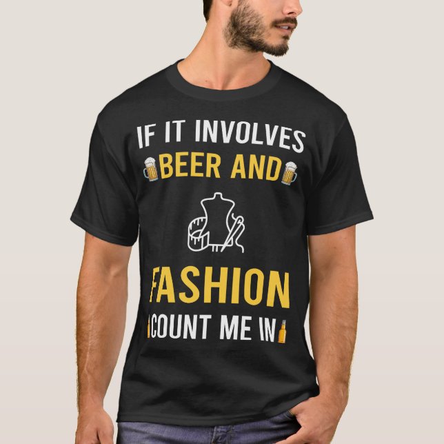 Camiseta Cerveja E Moda (Frente)