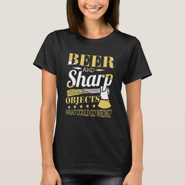 Camiseta Cerveja E Objetos Nítidos Crawl De Trabalhadores D (Frente)