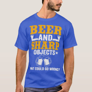 Camiseta Cerveja E Objetos Sharp Engraçados Cotação De Lanç