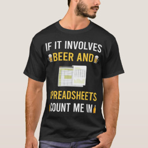 Camiseta Cerveja E Planilhas Planilhas