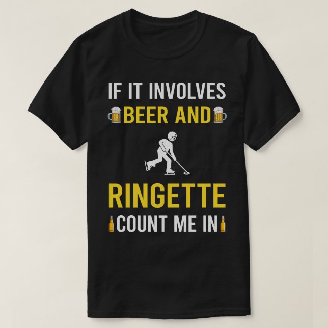 Camiseta Cerveja E Ringette (Frente do Design)