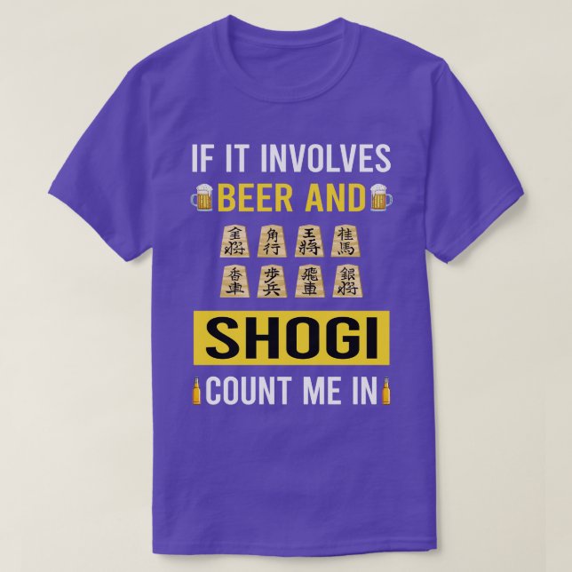 Camiseta Cerveja E Shogi (Frente do Design)