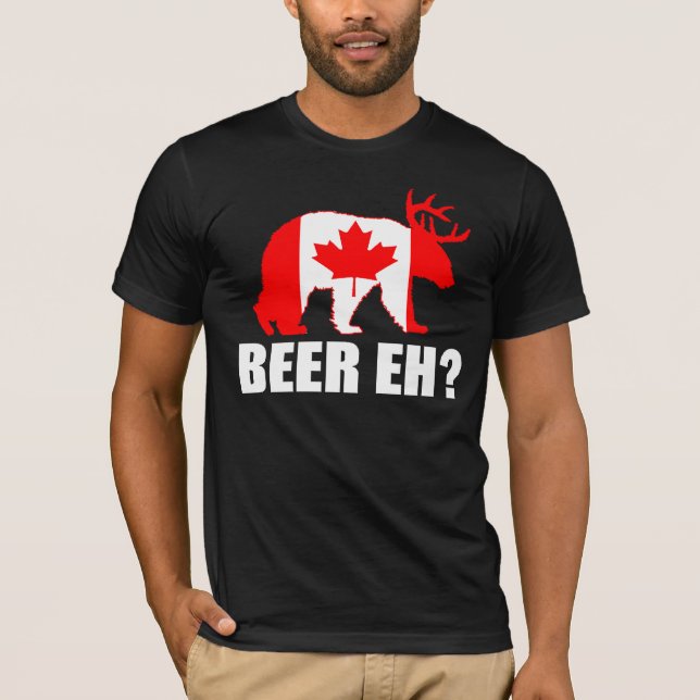 Camiseta CERVEJA EH?  T-shirt de Canadá (Frente)