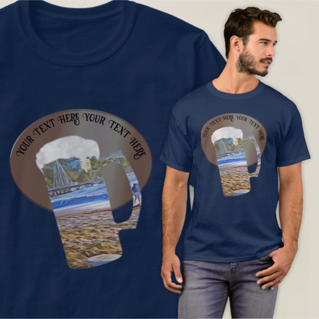 Camiseta Cerveja em Los Muertos Beach 786 (Criador carregado)