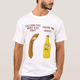 Camiseta Cerveja Engraçada Bratwurst Pun Ale Wurst