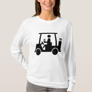 Camiseta Cerveja Engraçada De Bebendo De Golfe No Carrinho