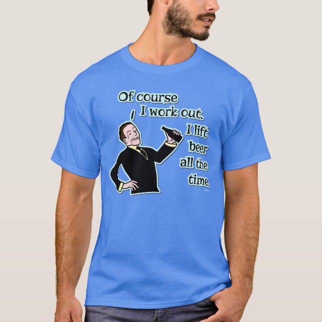 Camiseta Cerveja Engraçada Desperta Humor (Frente)