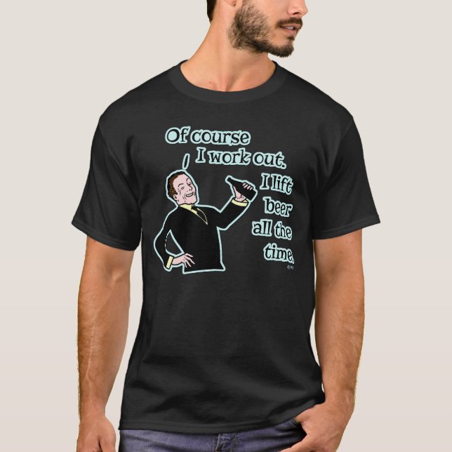 Camiseta Cerveja Engraçada Desperta Humor (Frente)