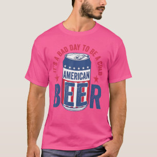 Camiseta Cerveja Engraçada É Um Dia Ruim Para Ser Um Homem 