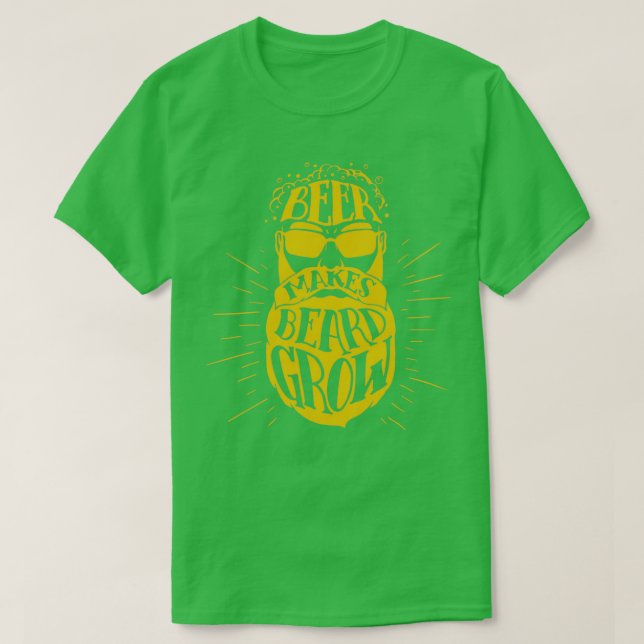 Camiseta Cerveja faz a barba crescer 2 (Frente do Design)
