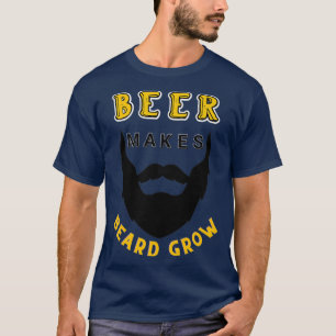 Camiseta Cerveja faz a barba crescer o TShirt clássico