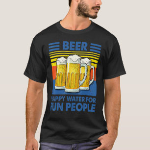 Camiseta Cerveja Feliz Para Pessoas Divertidas Cerveja De V