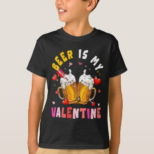 Camiseta Cerveja Feminina é Meu Dia dos Namorados Corações