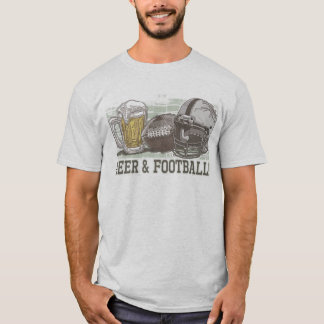 Camiseta Cerveja & futebol por estúdios de Mudge
