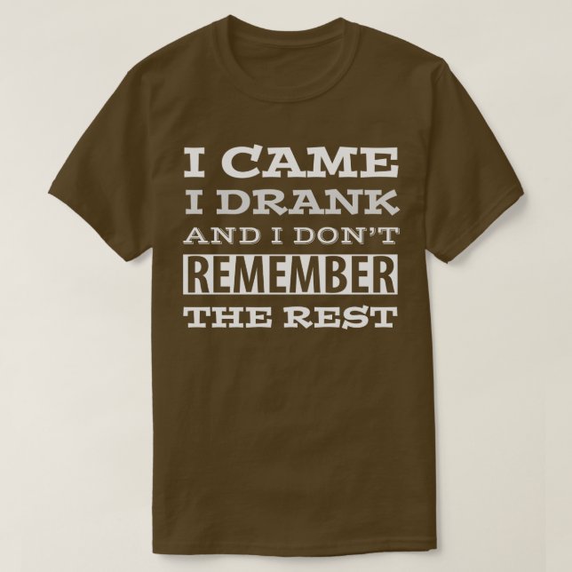CAMISETA CERVEJA HUMOR EU VEIO BEBER (Frente do Design)