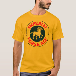 Camiseta Cerveja inglesa imperial do cavalo do logotipo
