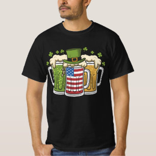 Camiseta Cerveja Irlandesa Irlanda EUA Bandeira Americana D