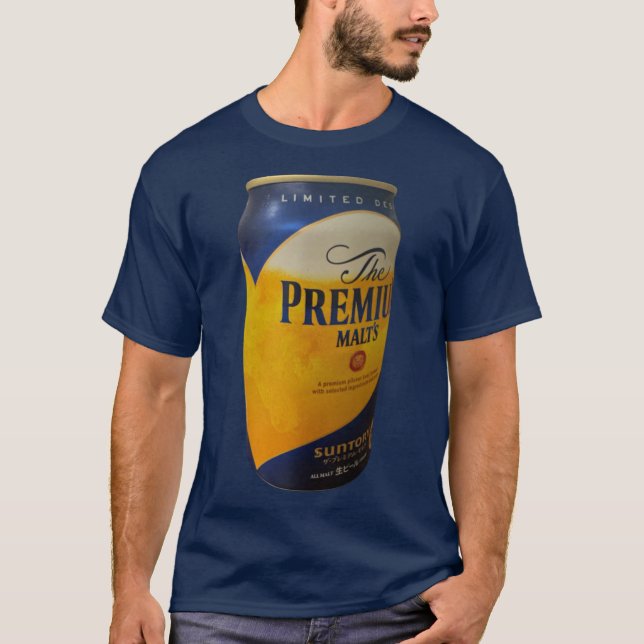 Camiseta Cerveja Japonesa Suntory Premium Malts (Frente)
