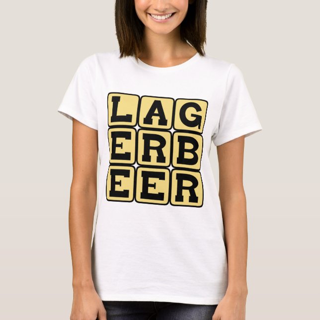 Camiseta Cerveja Lager, Tipo de Ale (Frente)