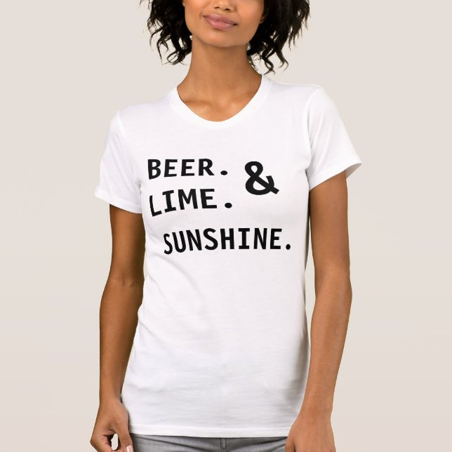 Camiseta Cerveja. Limão. Raio de sol. (Frente)