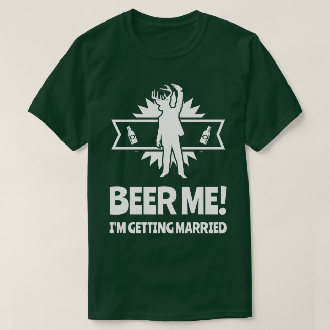 Camiseta Cerveja Me Estou Casando Festa de Despedida de Sol (Frente do Design)