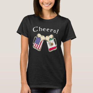 Camiseta Cerveja Mexican American Patriot Grown Country Che