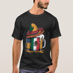 Camiseta Cerveja Mexicana Bandeira EUA Cinco de Maio Festa 