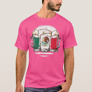 Camiseta Cerveja Mexicana Flag Cinco De Mayo Bebendo México