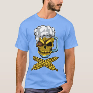 Camiseta Cerveja Mug Skull Brewery Pirata Oktoberfest