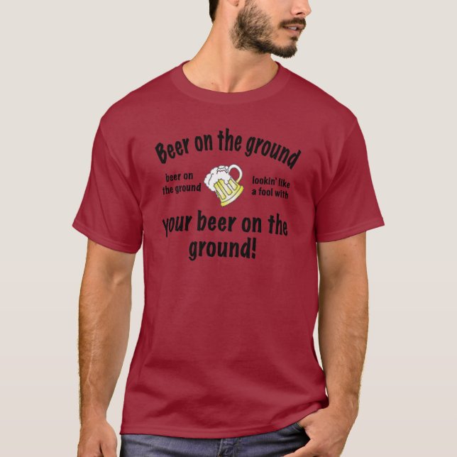 Camiseta Cerveja na terra! (Frente)