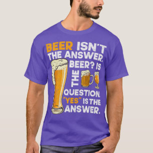 Camiseta Cerveja não responde aos artesanatos engraçados de